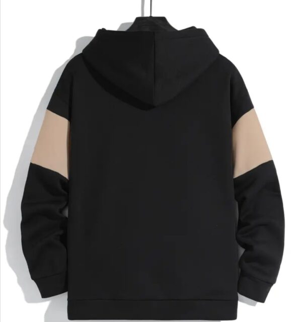 Black and Cream Hoodie - Image 2