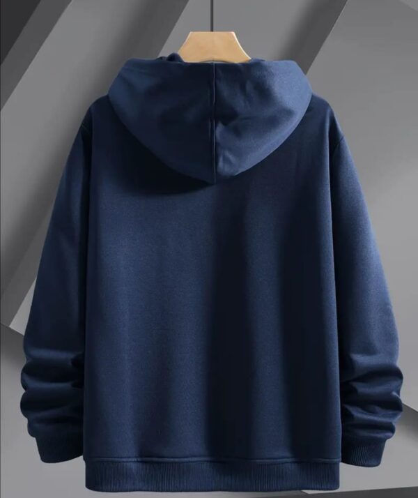 Plain Blue Hoodie - Image 2