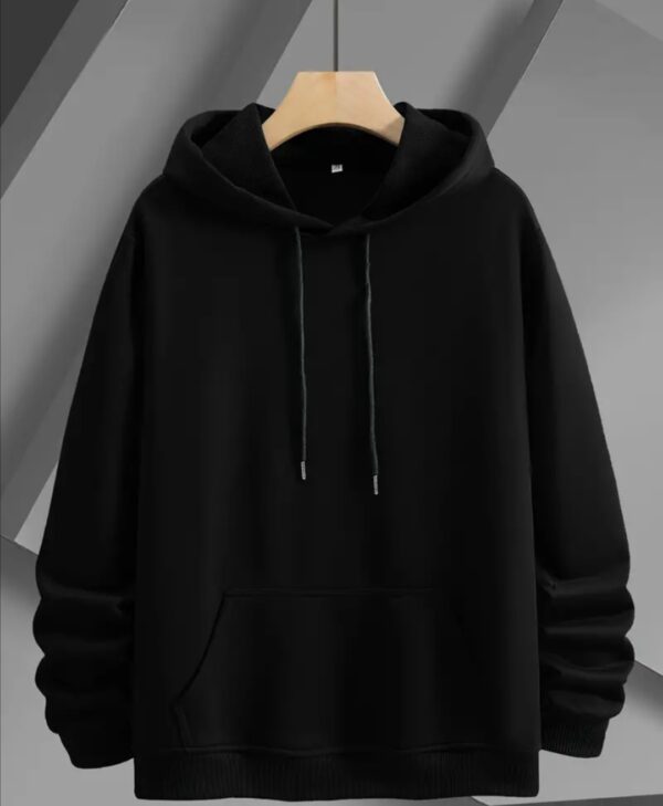 Plain Black Hoodie